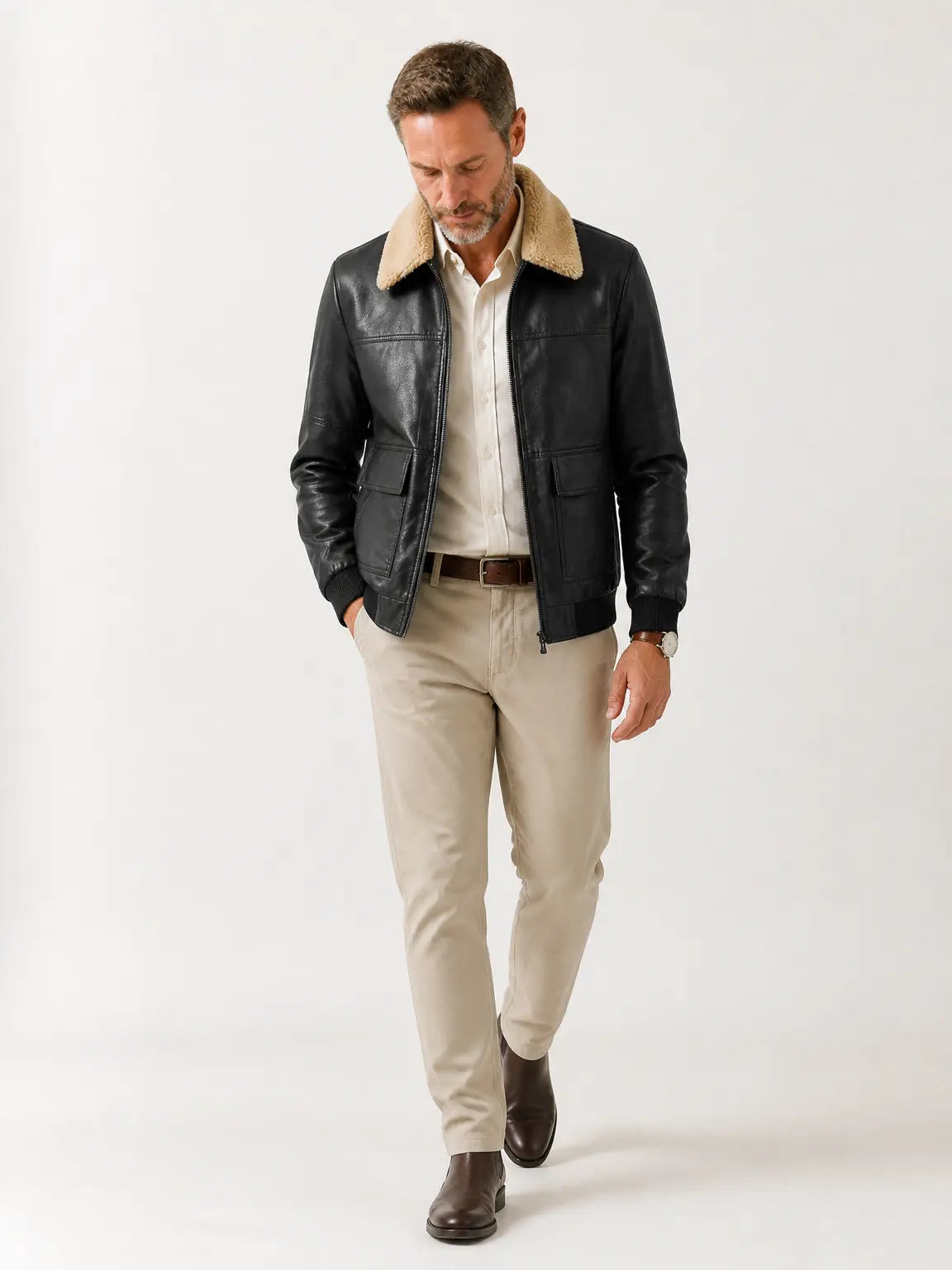 Laramie Sherpa-Collar Jacket