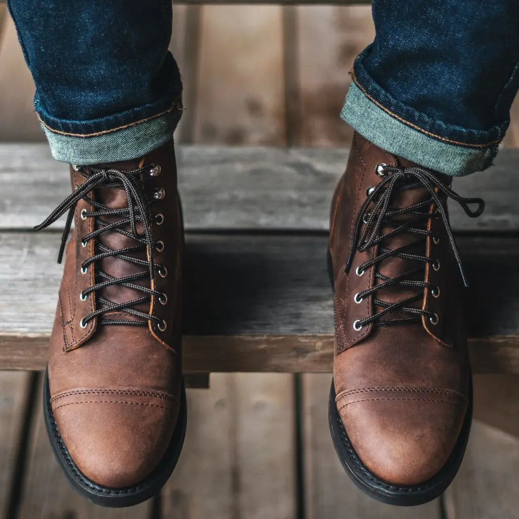 The Hayes Cap-Toe Boot — Adobe Brown
