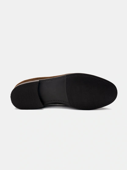 The Tassel Loafer - Medium Brown Suede