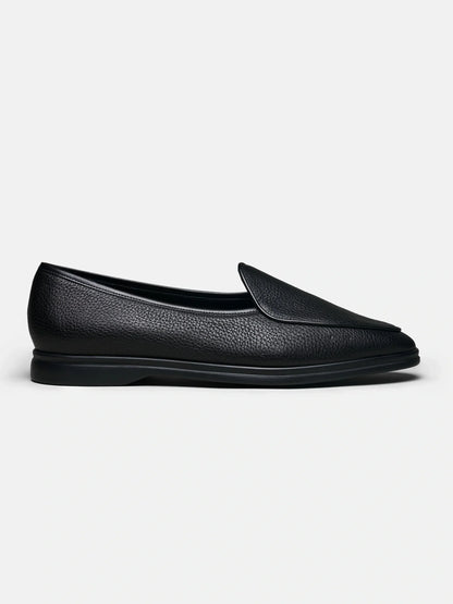 The Belgian Loafer - Black Deerskin