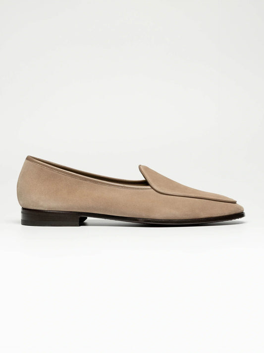The Belgian Loafer - Beige Suede - Unlined