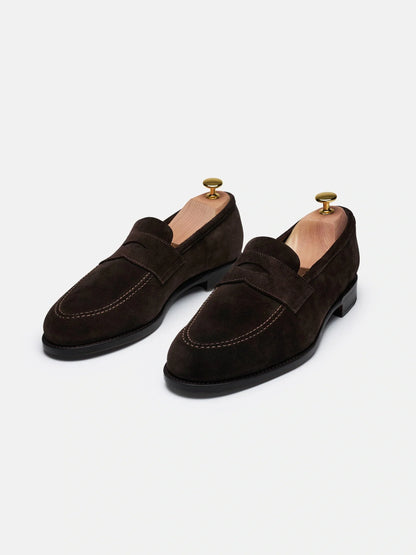 The Penny Loafer - Brown Suede - Unlined