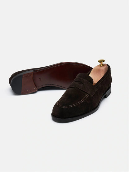 The Penny Loafer - Brown Suede - Unlined