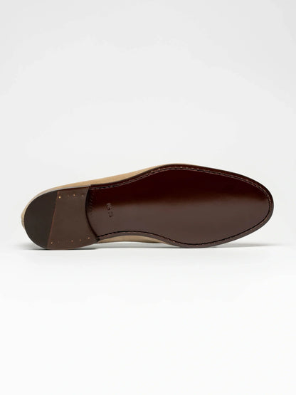 The Belgian Loafer - Beige Suede - Unlined