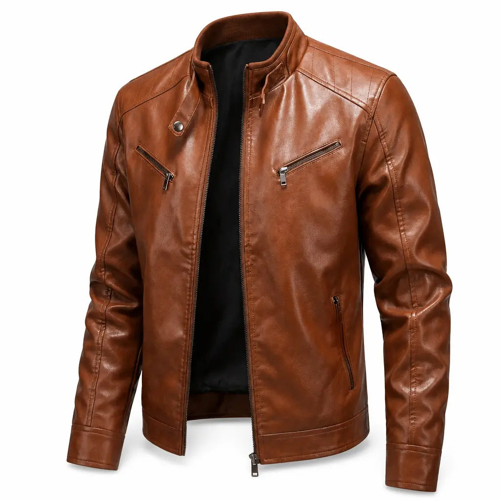 Cody Café Racer Jacket — packshot cognac