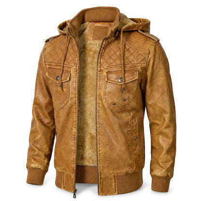 Colton Quilted-Lined Jacket — packshot cognac