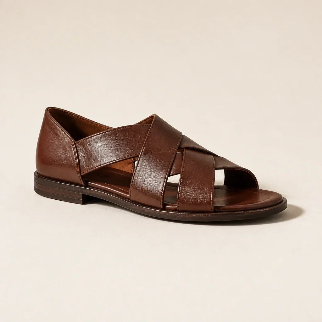 Flat across the foot