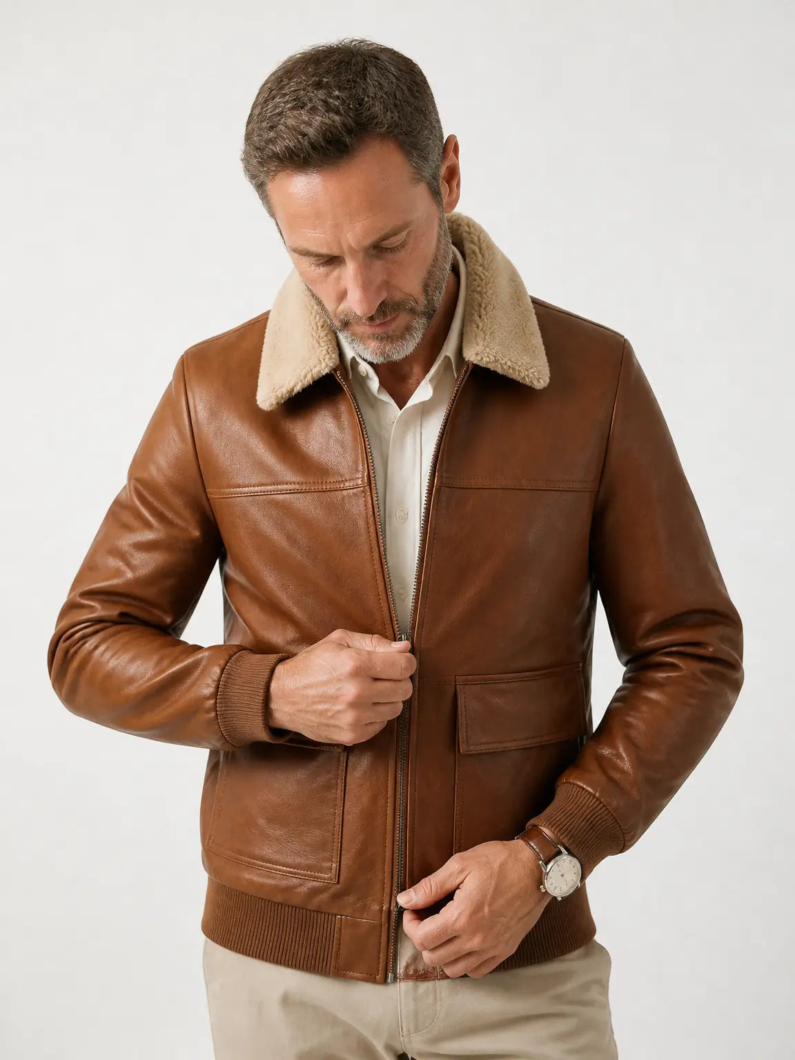 Laramie Sherpa-Collar Jacket