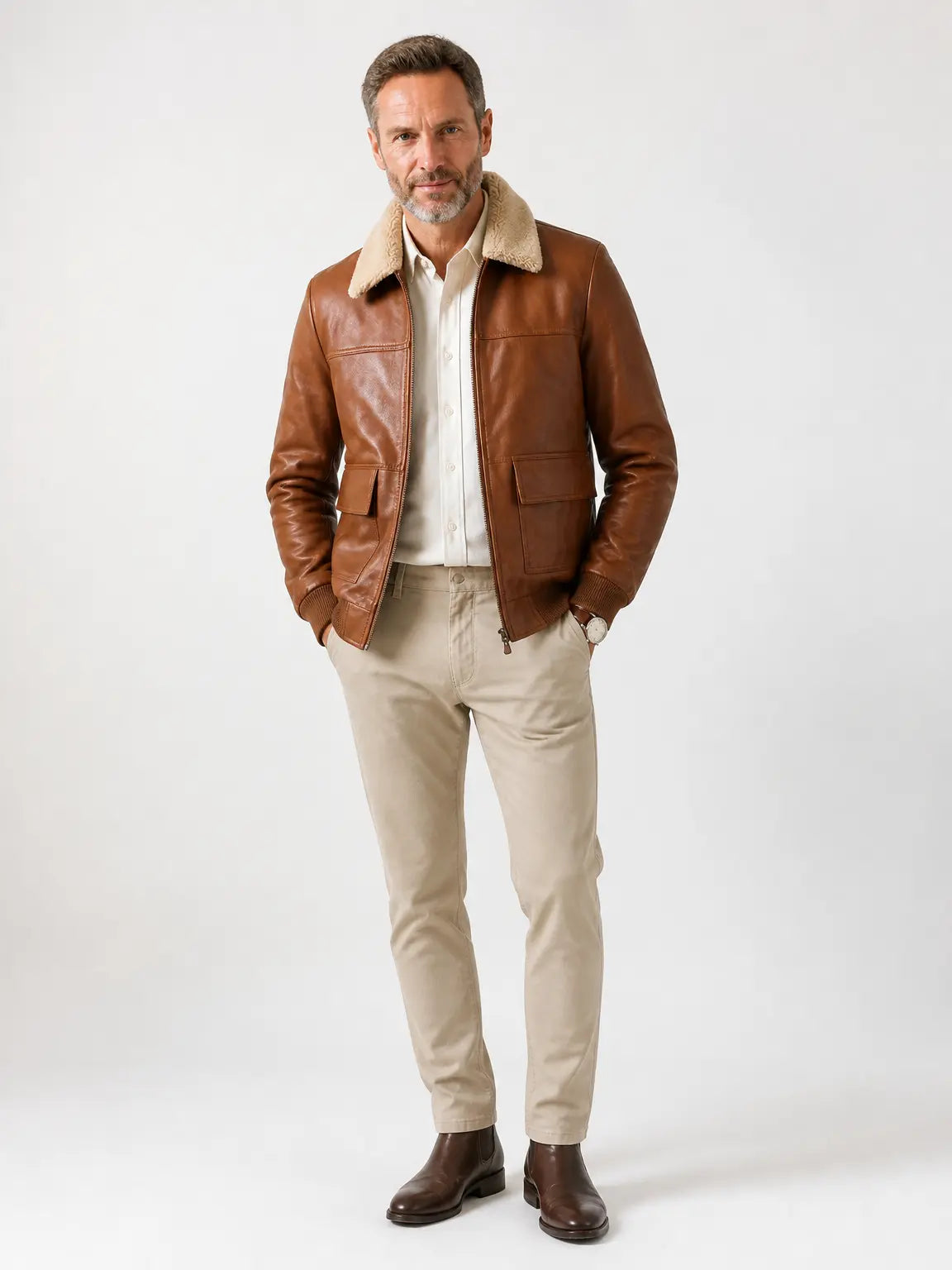 Laramie Sherpa-Collar Jacket – JohnWayde