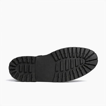 The Brennan Zip Moto Boot — Matte Black