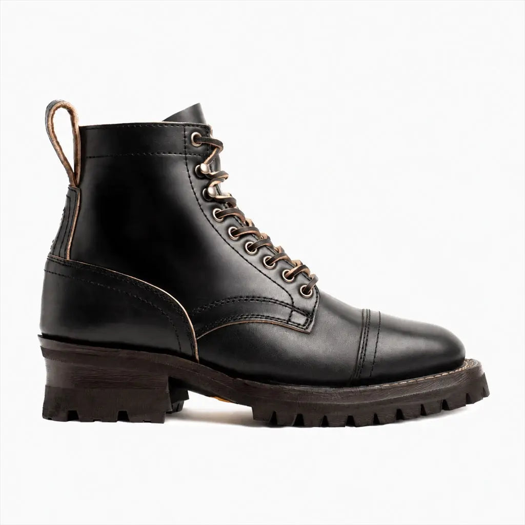 The Corbin Service Boot — Black & Natural
