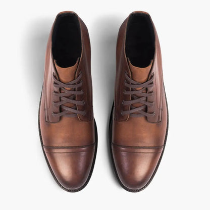 The Ellis Cap-Toe Chukka — Walnut