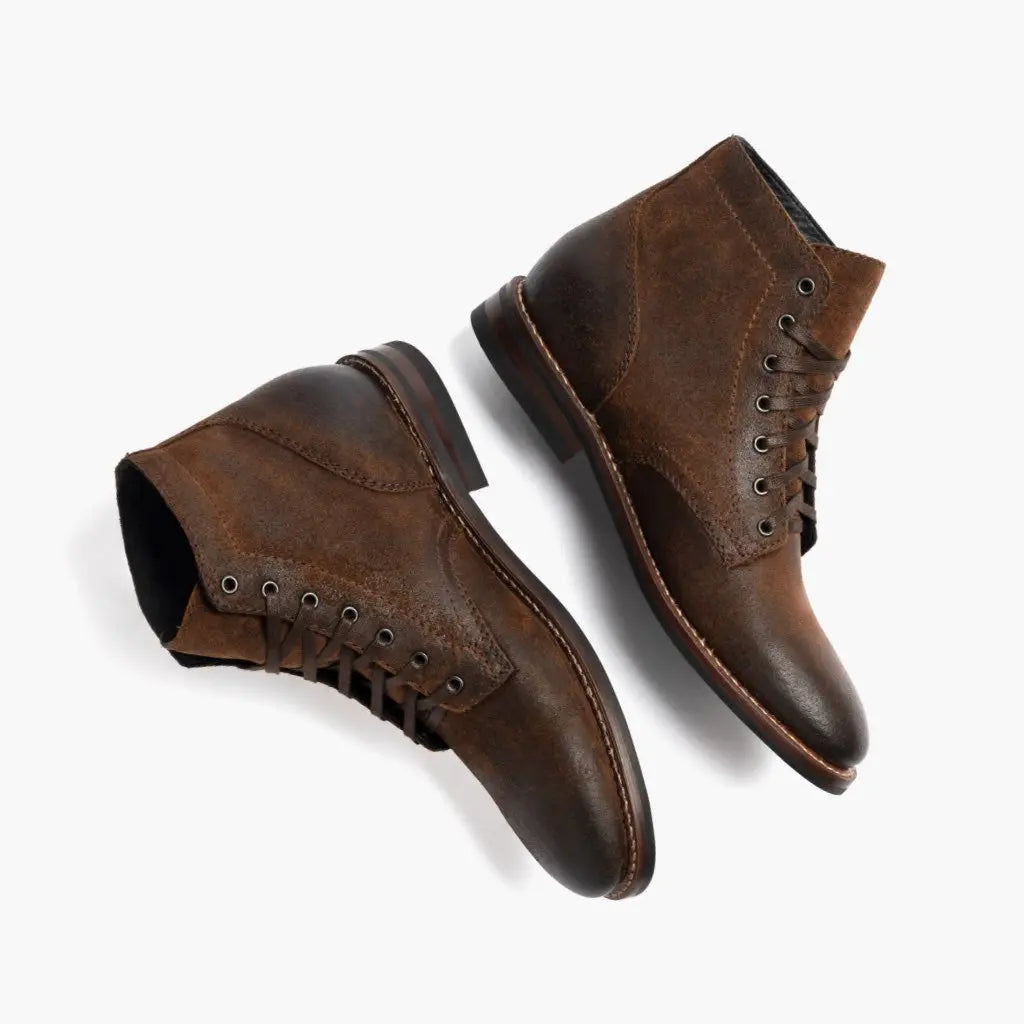 The Grady Plain-Toe Boot — Mocha