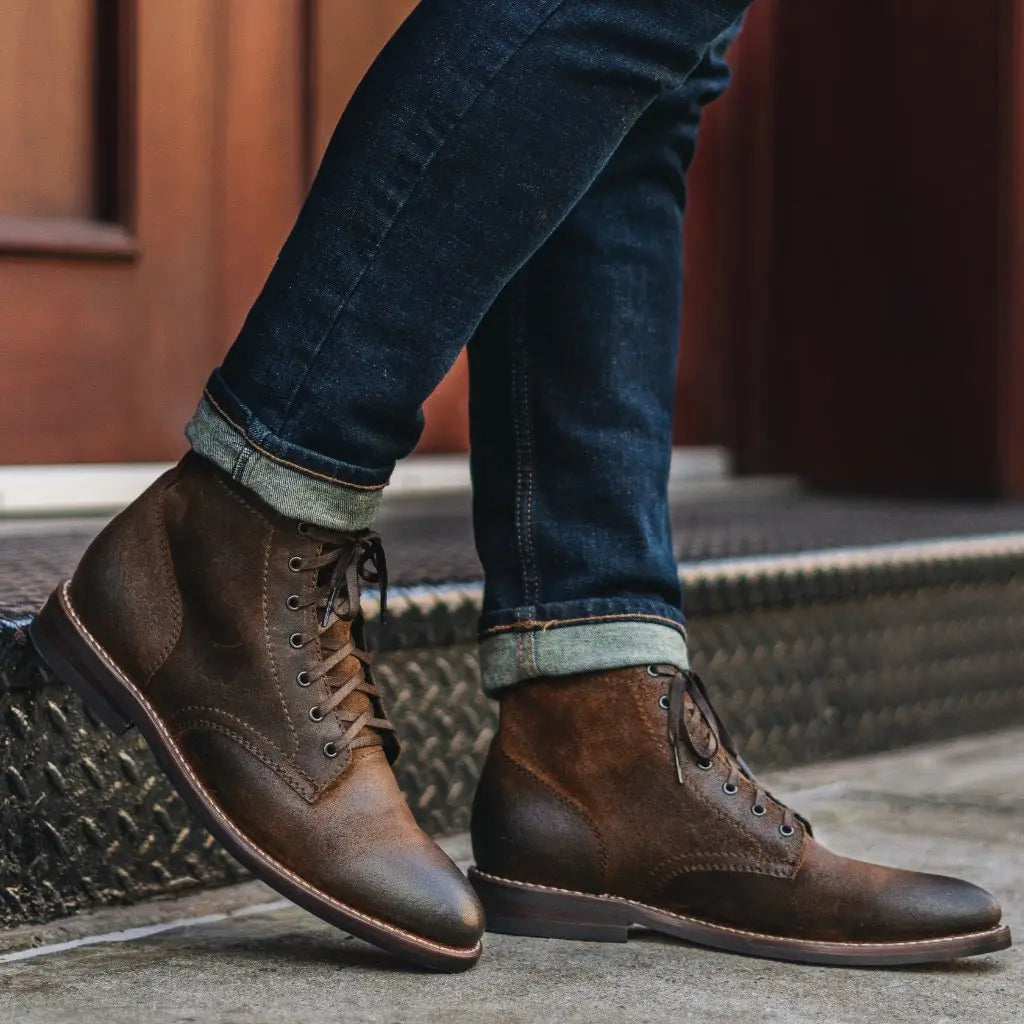 The Grady Plain-Toe Boot — Mocha