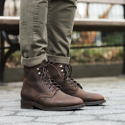 The Grady Plain-Toe Boot — Tobacco