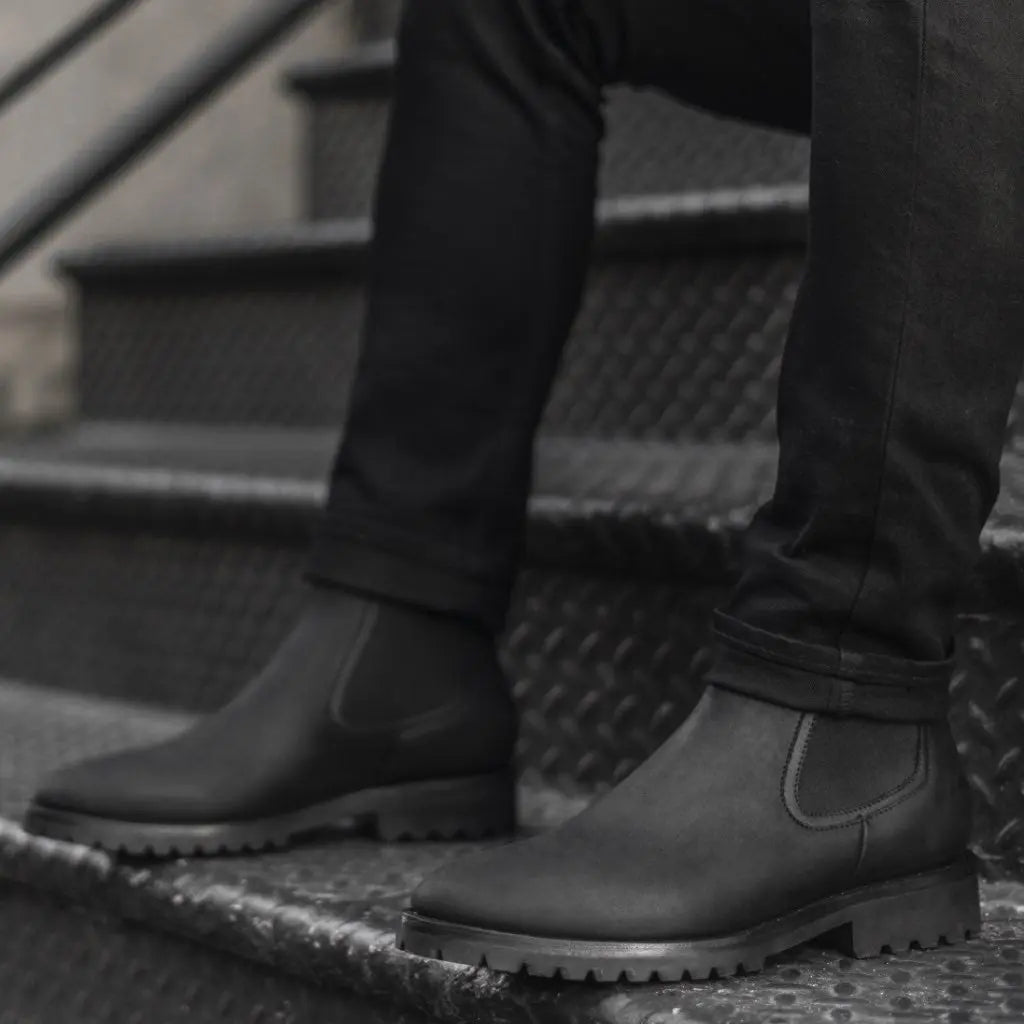 The Harlow Lug Chelsea — Matte Black
