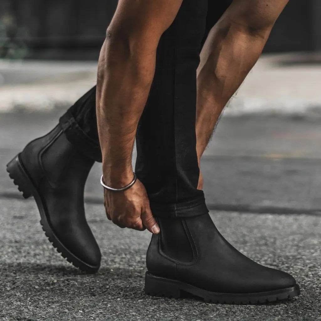 The Harlow Lug Chelsea — Matte Black
