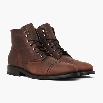 The Hayes Cap-Toe Boot — Adobe Brown