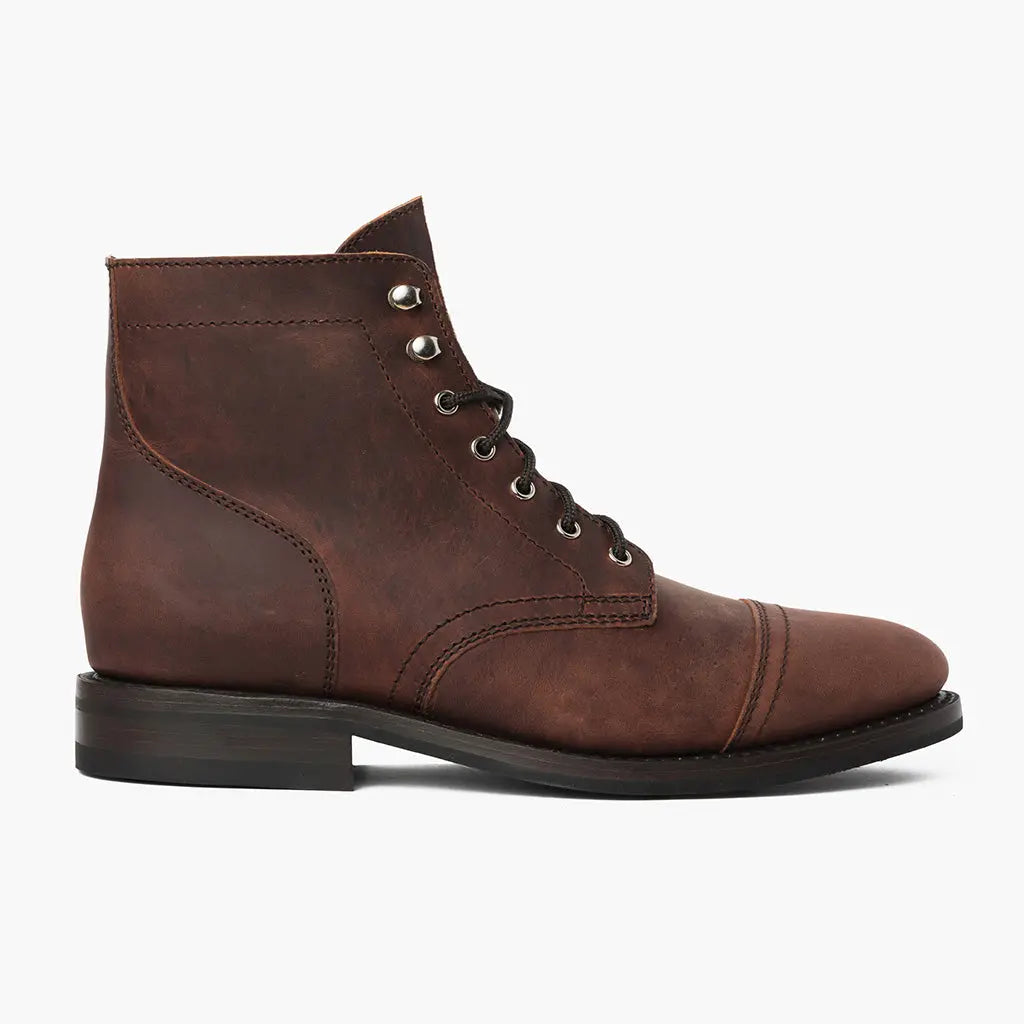 The Hayes Cap-Toe Boot — Adobe Brown