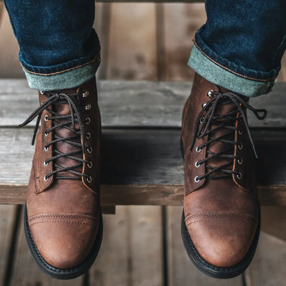 The Hayes Cap-Toe Boot — Adobe Brown