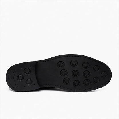 The Hayes Cap-Toe Boot — Black
