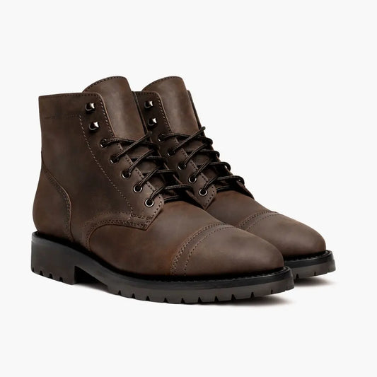 The Hayes Lug-Sole Boot — Tobacco