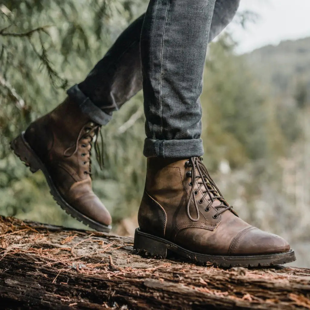 The Hayes Lug-Sole Boot — Tobacco