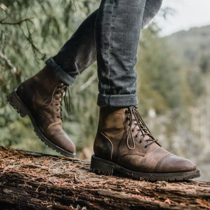 The Hayes Lug-Sole Boot — Tobacco