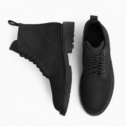 The Holt Lug Boot — Matte Black