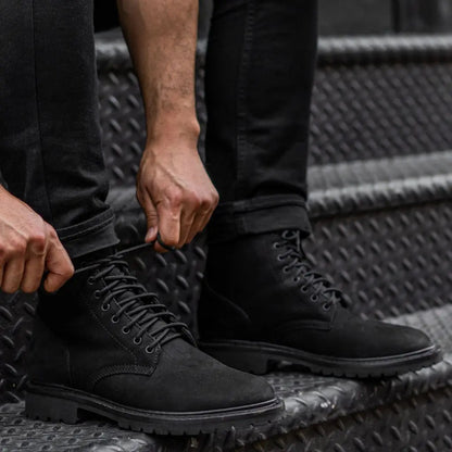 The Holt Lug Boot — Matte Black