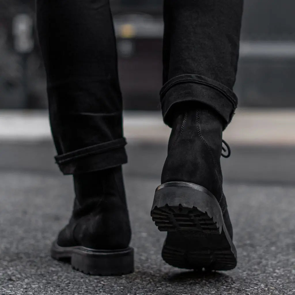 The Holt Lug Boot — Matte Black