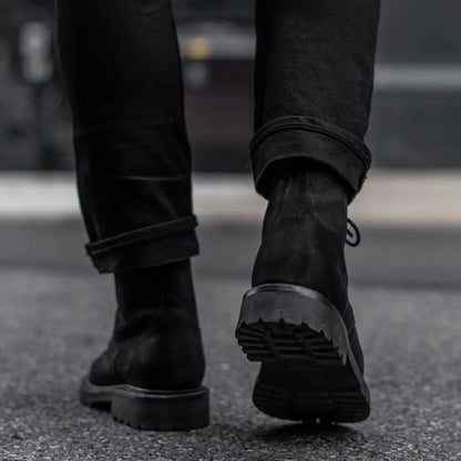 The Holt Lug Boot — Matte Black