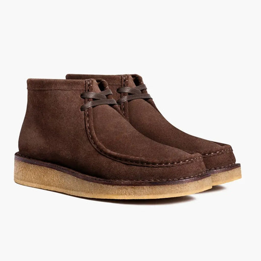 The Linden Crepe Chukka — Dark Roast