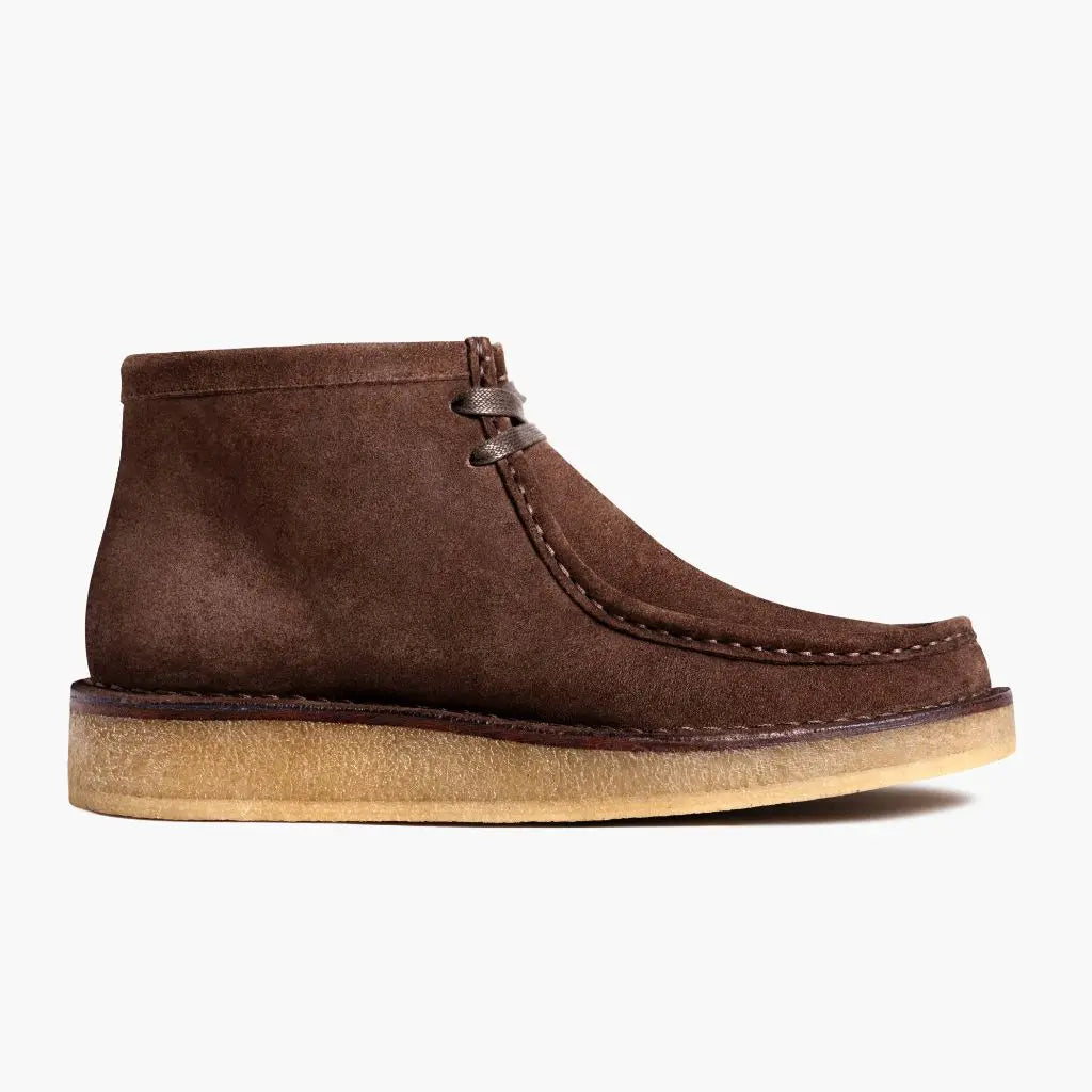 The Linden Crepe Chukka — Dark Roast
