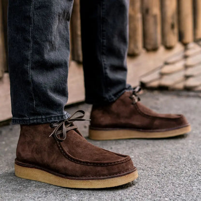 The Linden Crepe Chukka — Dark Roast