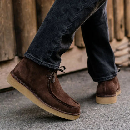 The Linden Crepe Chukka — Dark Roast