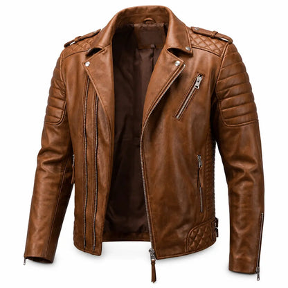 Wyatt Biker Jacket — packshot cognac